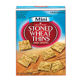 Red Oval Farms Stoned Wheat Thins mini snack crackers, imported Full-Size Picture